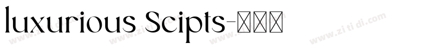 luxurious Scipts字体转换